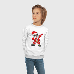 Свитшот хлопковый детский Dabing Santa, цвет: белый — фото 2