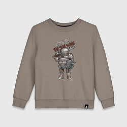 Свитшот хлопковый детский Dark Souls - Siegward, цвет: утренний латте