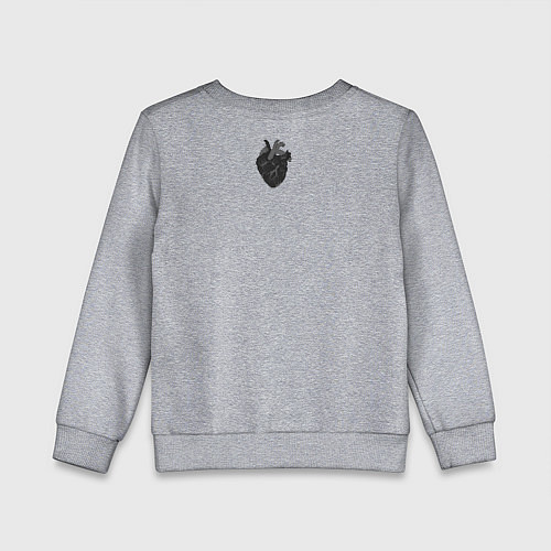 Детский свитшот Bring Me The Horizon 2D Сердце / Меланж – фото 2