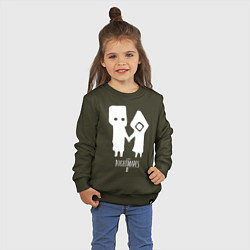 Свитшот хлопковый детский LITTLE NIGHTMARES 2, цвет: хаки — фото 2