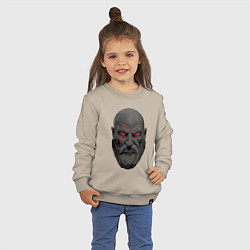 Свитшот хлопковый детский Kratos ART, цвет: миндальный — фото 2