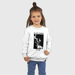 Свитшот хлопковый детский Черный клевер Аста, цвет: белый — фото 2
