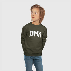 Свитшот хлопковый детский DMX, цвет: хаки — фото 2