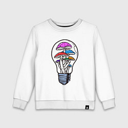 Детский свитшот Грибы в лампочке