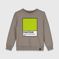 Детский свитшот Shrek: Pantone Color