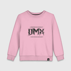 Свитшот хлопковый детский DMX Black, цвет: светло-розовый