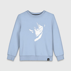Свитшот хлопковый детский Луффи из аниме One Piece, цвет: мягкое небо