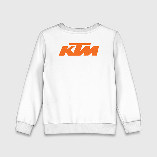 Детский свитшот KTM READY TO RACE спина Z / Белый – фото 2