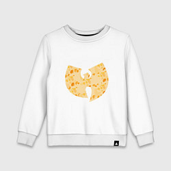 Свитшот хлопковый детский Wu-Tang Cheese, цвет: белый
