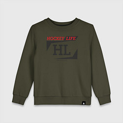 Детский свитшот Hockey live big logo