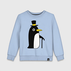 Детский свитшот Пингвин в шляпе