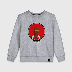 Свитшот хлопковый детский Retro Jordan, цвет: меланж
