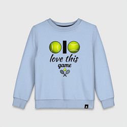 Детский свитшот Я люблю теннис