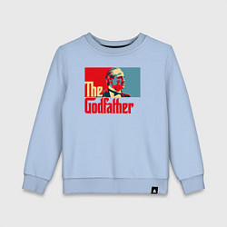 Свитшот хлопковый детский Godfather logo, цвет: мягкое небо