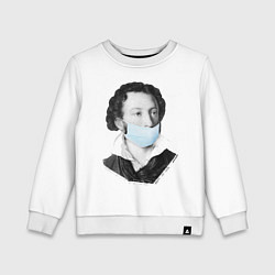 Детский свитшот Пушкин в медицинской маске