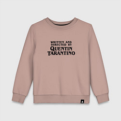 Свитшот хлопковый детский Quentin Tarantino, цвет: пыльно-розовый