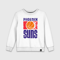 Свитшот хлопковый детский Phoenix Suns, цвет: белый