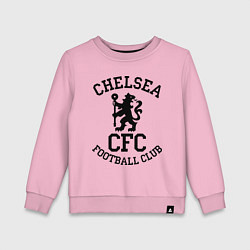 Свитшот хлопковый детский Chelsea CFC цвета светло-розовый — фото 1