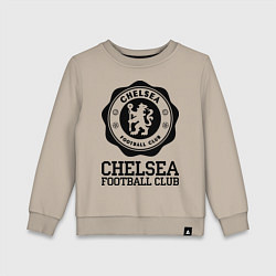 Свитшот хлопковый детский Chelsea FC: Emblem, цвет: миндальный