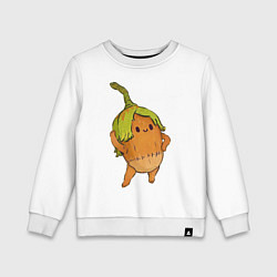 Свитшот хлопковый детский Фундук, цвет: белый