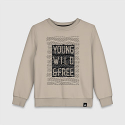 Детский свитшот YOUNG WILD &FREE