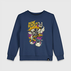 Детский свитшот Скелетон рокер