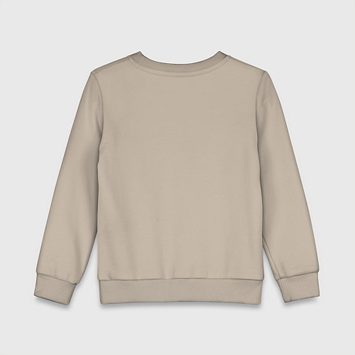 Детский свитшот Котик мем, нет, не сегодня / Миндальный – фото 2