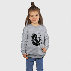 Свитшот хлопковый детский Ленин Владимир Ильич, цвет: меланж — фото 2