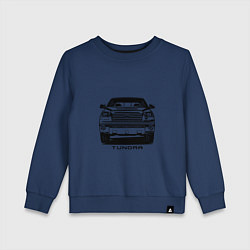 Свитшот хлопковый детский Тойота Тундра, цвет: тёмно-синий