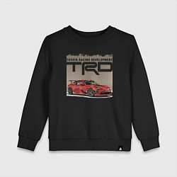 Свитшот хлопковый детский Toyota Racing Development, цвет: черный