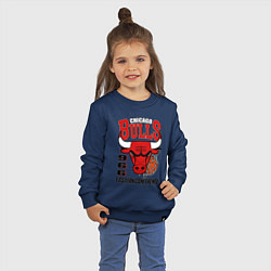 Свитшот хлопковый детский Chicago Bulls NBA, цвет: тёмно-синий — фото 2