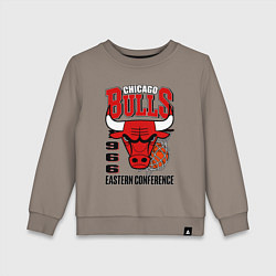 Свитшот хлопковый детский Chicago Bulls NBA, цвет: утренний латте