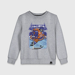 Свитшот хлопковый детский Metallica - Hockey, цвет: меланж