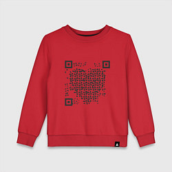 Детский свитшот QR Love