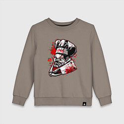 Свитшот хлопковый детский DOTA 2 ПУДЖ PUDGE, цвет: утренний латте