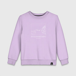 Свитшот хлопковый детский BOULEVARD DEPO OLD BLOOD, цвет: лаванда