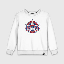 Свитшот хлопковый детский Texas Rangers -baseball team, цвет: белый