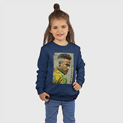 Свитшот хлопковый детский Neymar Junior - Brazil national team, цвет: тёмно-синий — фото 2