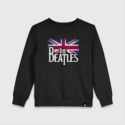 Свитшот хлопковый детский The Beatles Great Britain Битлз, цвет: черный