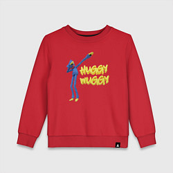 Свитшот хлопковый детский Хаги ваги Huggy Wuggy Poppy Playtime, цвет: красный