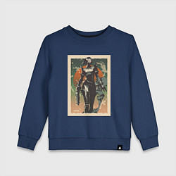 Свитшот хлопковый детский Viper Valorant Art, цвет: тёмно-синий
