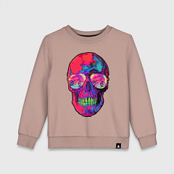 Детский свитшот Skull & bicycle