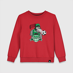 Свитшот хлопковый детский Футбольный клуб Краснодар с обезьяной, цвет: красный