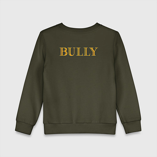 Детский свитшот Bully Logo спина / Хаки – фото 2