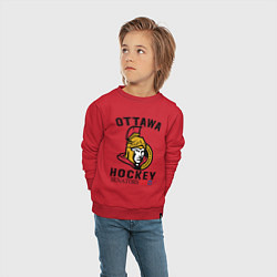 Свитшот хлопковый детский OTTAWA SENATORS ОТТАВА СЕНАТОРЗ, цвет: красный — фото 2
