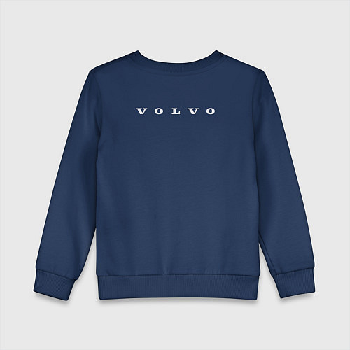 Детский свитшот VOLVO белый логотип / Тёмно-синий – фото 2