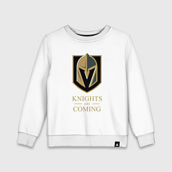 Детский свитшот Knights are coming , Вегас Голден Найтс , Vegas Go