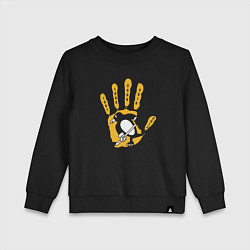 Свитшот хлопковый детский Pittsburgh Penguins Питтсбург Пингвинз Кубок Стэнл, цвет: черный