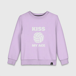 Свитшот хлопковый детский Kiss - My Ace, цвет: лаванда