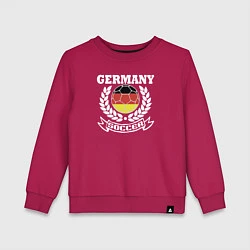 Свитшот хлопковый детский Футбол Германия, цвет: маджента